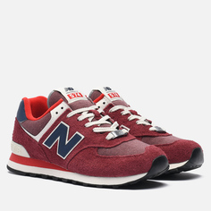 Кроссовки New Balance U574RX2, цвет красный, размер 38 EU