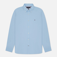 Мужская рубашка Tommy Hilfiger Core Flex Dobby Slim Fit, цвет голубой, размер S