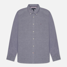 Мужская рубашка Tommy Hilfiger Core 1985 Flex Oxford Regular Fit, цвет серый, размер S