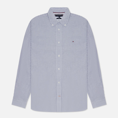 Мужская рубашка Tommy Hilfiger Core 1985 Flex Oxford Stripe Regular Fit, цвет синий, размер S