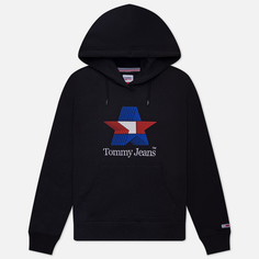 Женская толстовка Tommy Jeans Regular TJ Star Hoodie, цвет чёрный, размер M