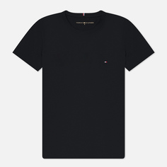 Женская футболка Tommy Hilfiger Heritage Crew Neck, цвет чёрный, размер M