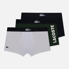 Комплект мужских трусов Lacoste Underwear 3-Pack Mismatched Trunk, цвет комбинированный, размер XXL