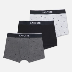 Комплект мужских трусов Lacoste Underwear 3-Pack Casual Signature Boxer, цвет комбинированный, размер XL