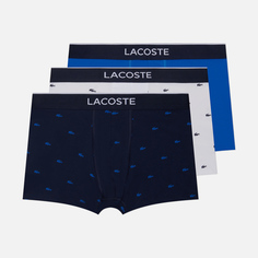 Комплект мужских трусов Lacoste Underwear 3-Pack Casual Signature Boxer, цвет комбинированный, размер XL