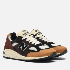 Кроссовки New Balance x Teddy Santis 990v2, цвет коричневый, размер 39.5 EU