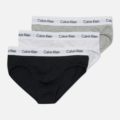 Комплект мужских трусов Calvin Klein Underwear 3-Pack Hip Brief, цвет комбинированный, размер XL