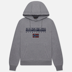 Мужская толстовка Napapijri Ayas Hoodie, цвет серый, размер M