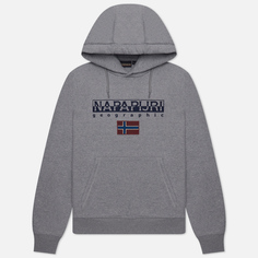 Мужская толстовка Napapijri Ayas Hoodie, цвет серый, размер M