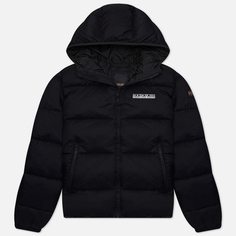 Мужской пуховик Napapijri A-Suomi Hooded 1, цвет чёрный, размер S