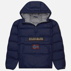 Мужская куртка анорак Napapijri Rainforest Pocket Winter Puffer, цвет синий, размер L