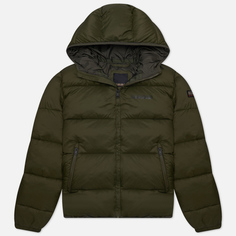 Мужской пуховик Napapijri A-Suomi Hooded 1, цвет зелёный, размер S