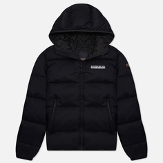 Женский пуховик Napapijri A-Box Hooded, цвет чёрный, размер L