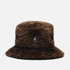 Панама Kangol Faux Shearling Utility, цвет коричневый, размер M