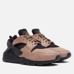 Кроссовки Nike Air Huarache Leather Toadstool, цвет коричневый, размер 42 EU