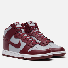 Мужские кроссовки Nike Dunk High Retro, цвет бордовый, размер 42.5 EU