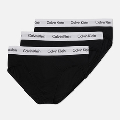 Комплект мужских трусов Calvin Klein Underwear 3-Pack Hip Brief, цвет чёрный, размер L