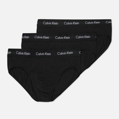 Комплект мужских трусов Calvin Klein Underwear 3-Pack Hip Brief, цвет чёрный, размер L