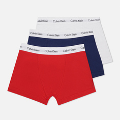 Комплект мужских трусов Calvin Klein Underwear 3-Pack Trunk Brief, цвет комбинированный, размер M