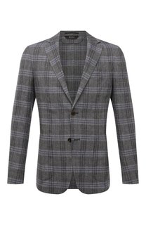 Пиджак из хлопка и льна Z Zegna