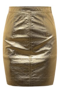 Кожаная юбка Pinko
