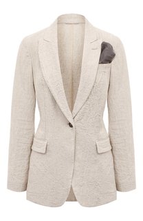 Льняной жакет Brunello Cucinelli
