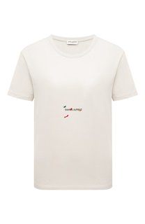 Хлопковая футболка Saint Laurent