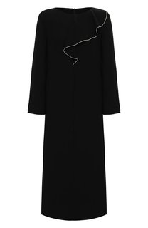 Платье из вискозы и шелка Giorgio Armani