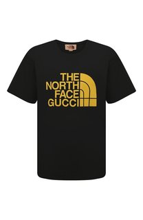 Хлопковая футболка The North Face x Gucci Gucci