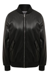 Бомбер из экокожи MSGM