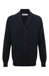 Кардиган из хлопка и льна Brunello Cucinelli