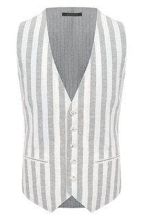 Жилет изо льна и вискозы Giorgio Armani