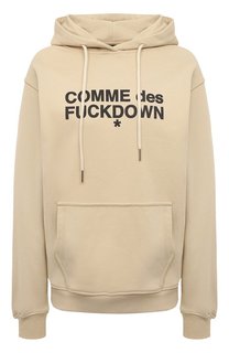 Хлопковое худи Comme des Fuckdown
