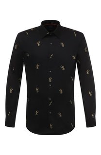 Хлопковая рубашка BOSS