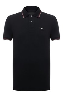 Хлопковое поло Emporio Armani