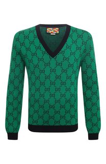 Пуловер из шерсти и хлопка Gucci