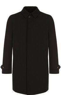 Однобортный плащ прямого кроя Ermenegildo Zegna