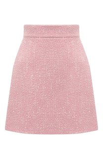 Юбка из шерсти и хлопка Miu Miu