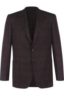 Однобортный пиджак из смеси шерсти и кашемира с шелком Brioni