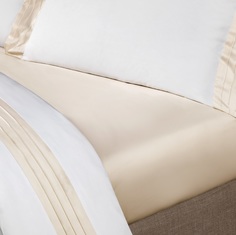 Простыня на резинке Togas Эдем экрю 90x200+30 см