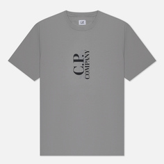 Мужская футболка C.P. Company 30/1 Jersey British Sailor Graphic, цвет серый, размер XXL