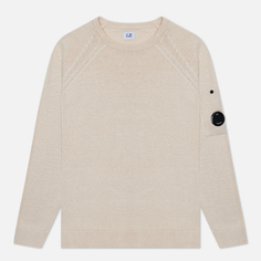 Мужской свитер C.P. Company Compact Cotton Knit, цвет бежевый, размер 56
