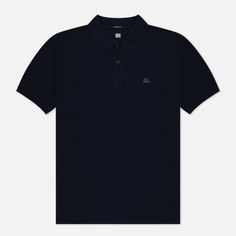 Мужское поло C.P. Company 24/1 Piquet Resist Dyed, цвет синий, размер S