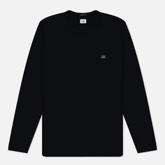 Мужской лонгслив C.P. Company 70/2 Mercerized Jersey Crew Neck, цвет чёрный, размер S