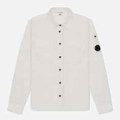 Мужская рубашка C.P. Company Gabardine Pocket, цвет белый, размер XL