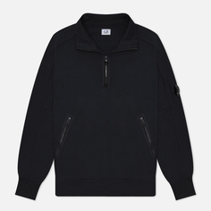 Мужская толстовка C.P. Company Diagonal Raised Fleece Zipped Lens Detail, цвет синий, размер XL