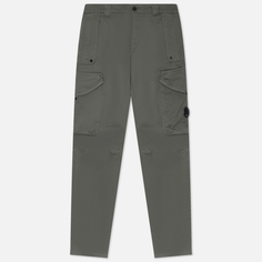 Мужские брюки C.P. Company Stretch Sateen Ergonomic Lens Utility, цвет зелёный, размер 46