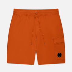 Мужские шорты C.P. Company Cotton Diagonal Fleece Cargo Resist Dyed, цвет оранжевый, размер XL