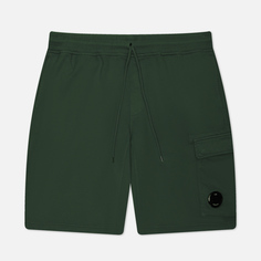 Мужские шорты C.P. Company Cotton Diagonal Fleece Cargo Resist Dyed, цвет зелёный, размер XL