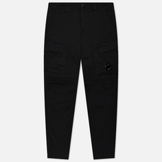 Мужские брюки C.P. Company Stretch Sateen Ergonomic Cargo, цвет чёрный, размер 48